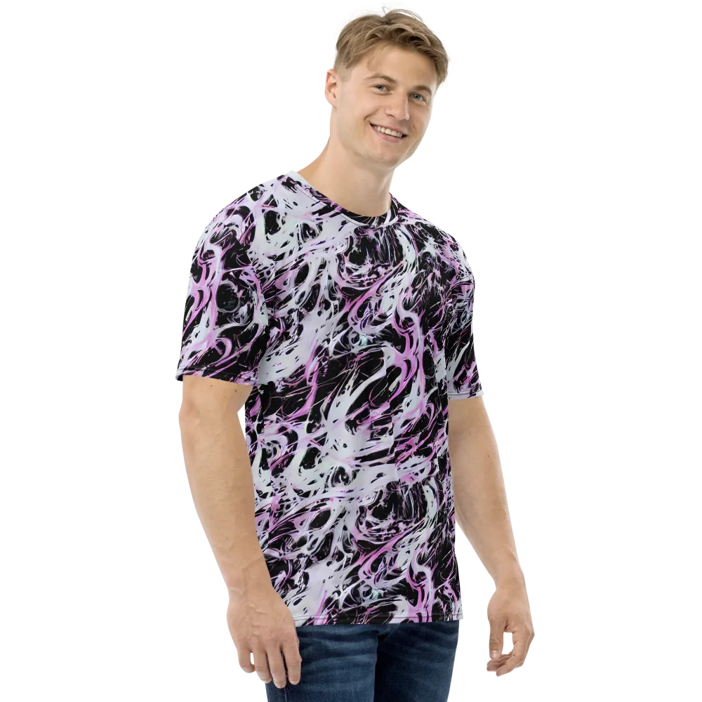 Electric Noir on Men's Crew Neck T-Shirt — Right