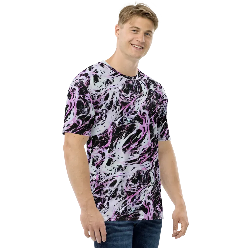 Electric Noir on Men's Crew Neck T-Shirt — Right