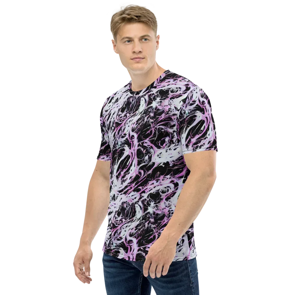 Electric Noir on Men's Crew Neck T-Shirt — Left
