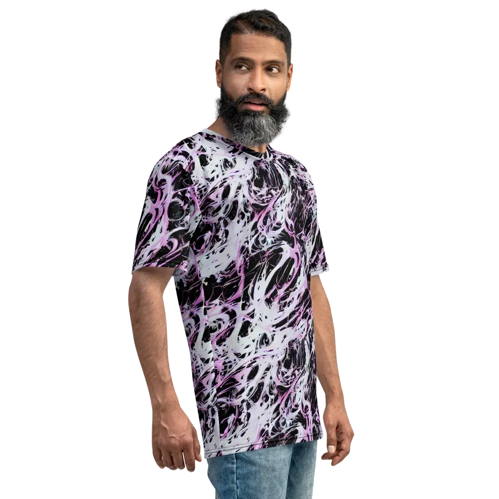 Electric Noir on Men's Crew Neck T-Shirt — Right