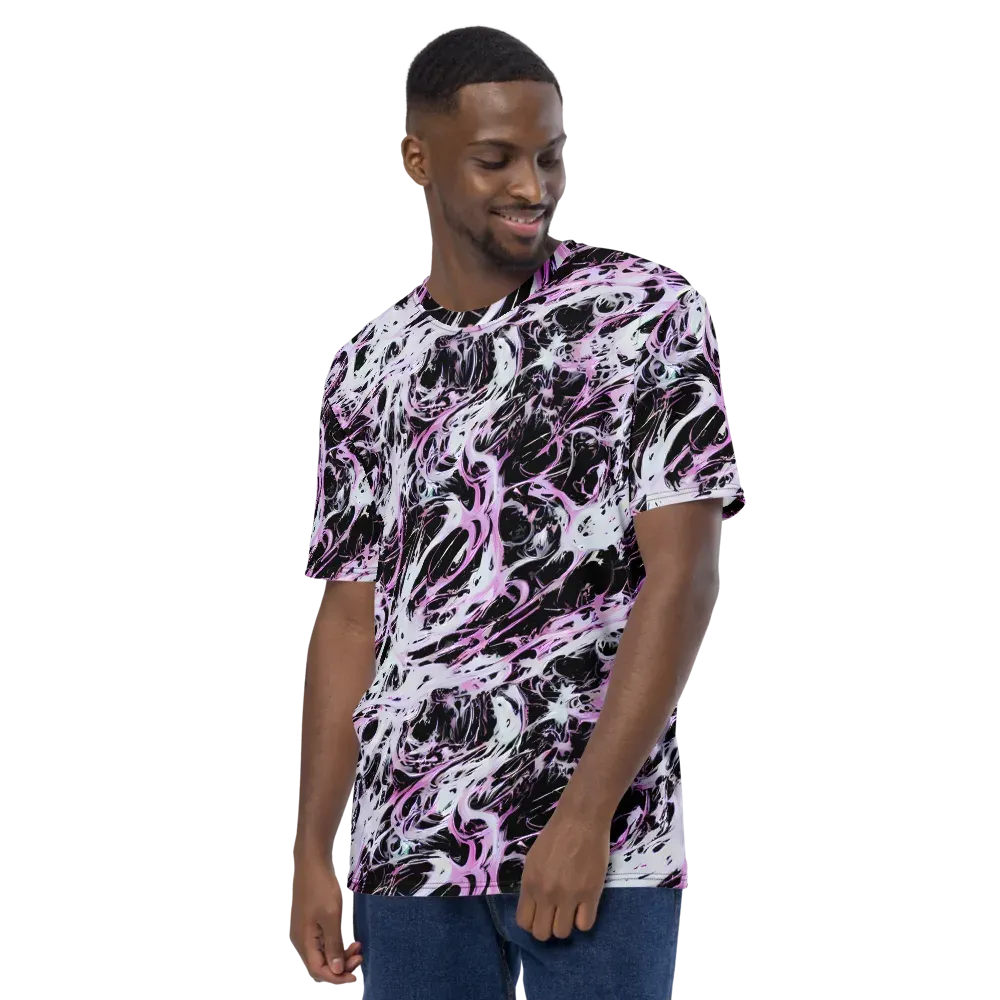 Electric Noir on Men's Crew Neck T-Shirt — Left