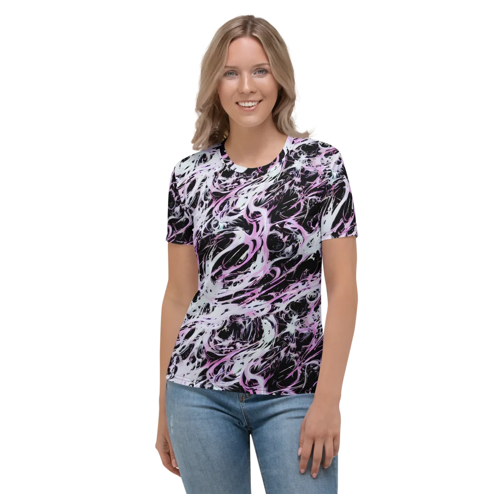 Electric Noir on Women's Crew Neck T-Shirt — Front