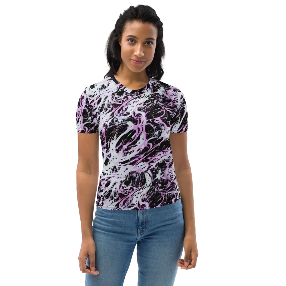 Electric Noir on Women's Crew Neck T-Shirt — Front