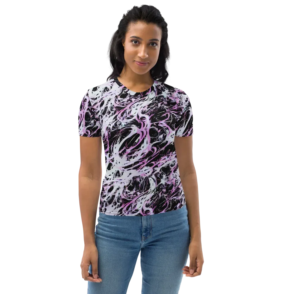 Electric Noir on Women's Crew Neck T-Shirt — Front