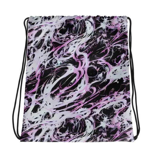 Electric Noir on a Drawstring Bag