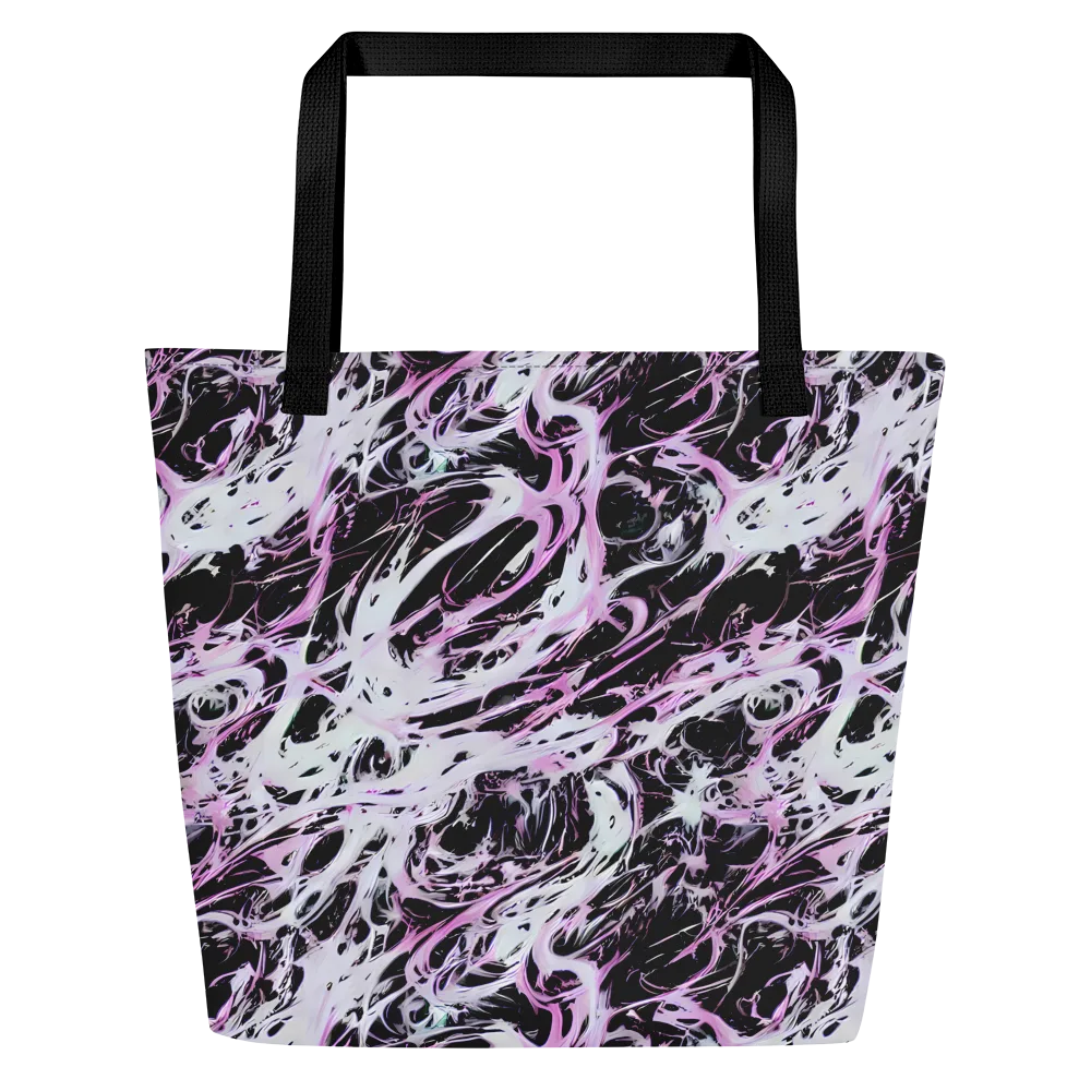 Electric Noir on Large Tote Bag W/ Pocket — Front