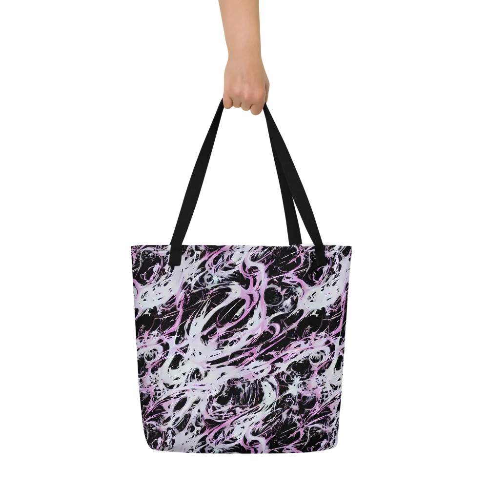 Electric Noir on Large Tote Bag W/ Pocket — Front