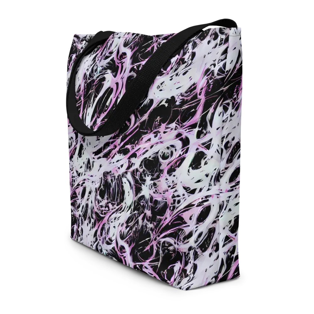 Electric Noir on Large Tote Bag W/ Pocket — Front