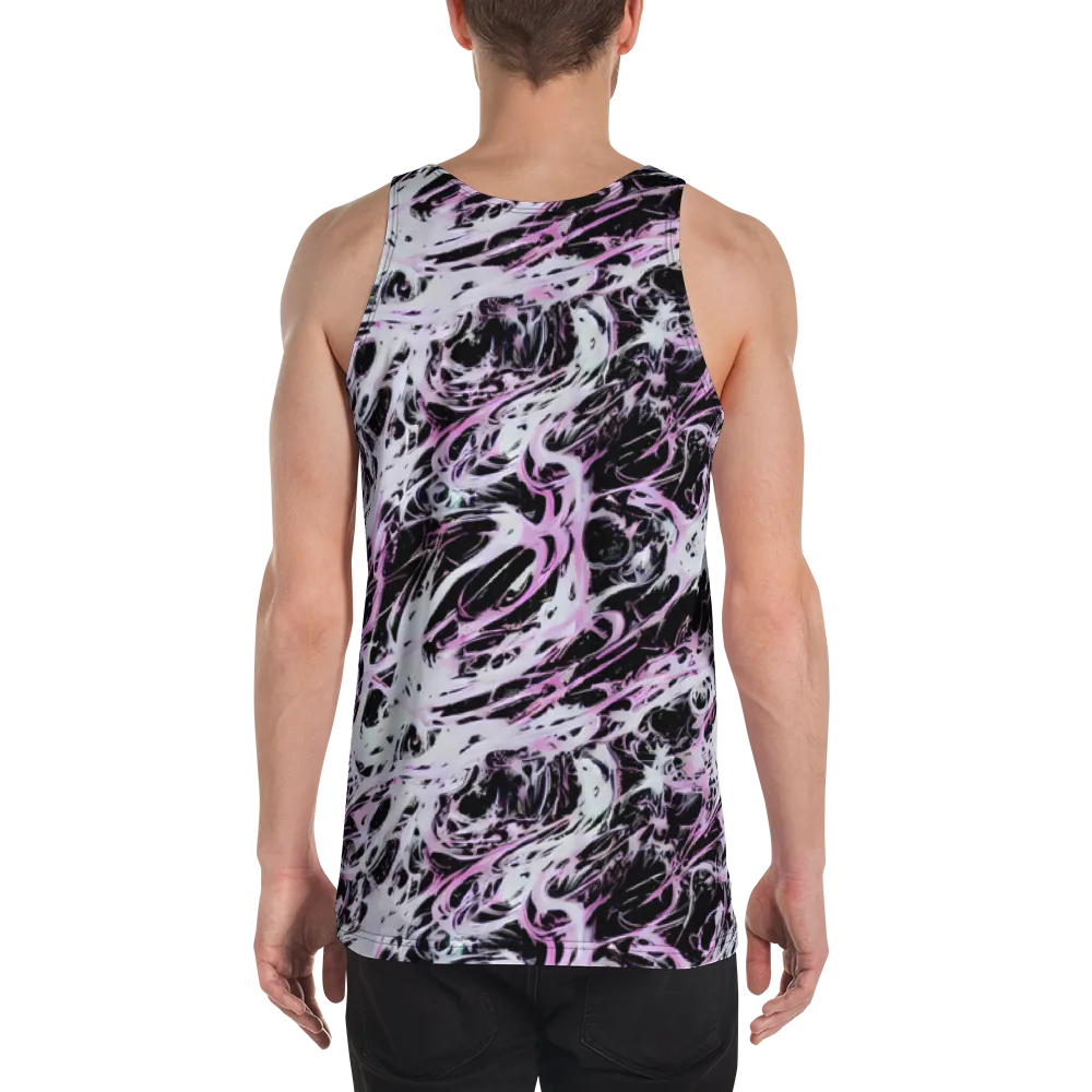 Electric Noir on Men's Tank Top — Back