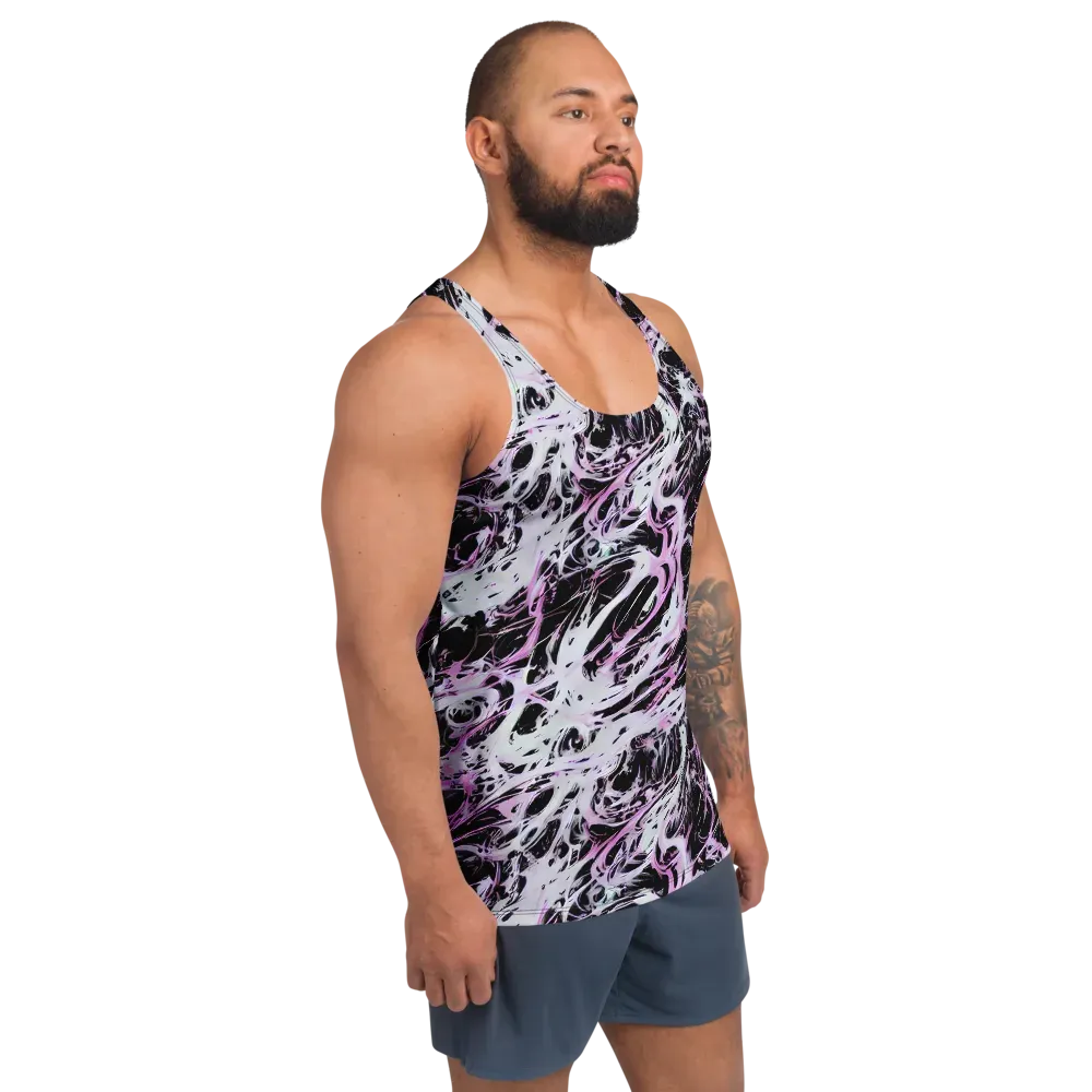 Electric Noir on Men's Tank Top — Right Front