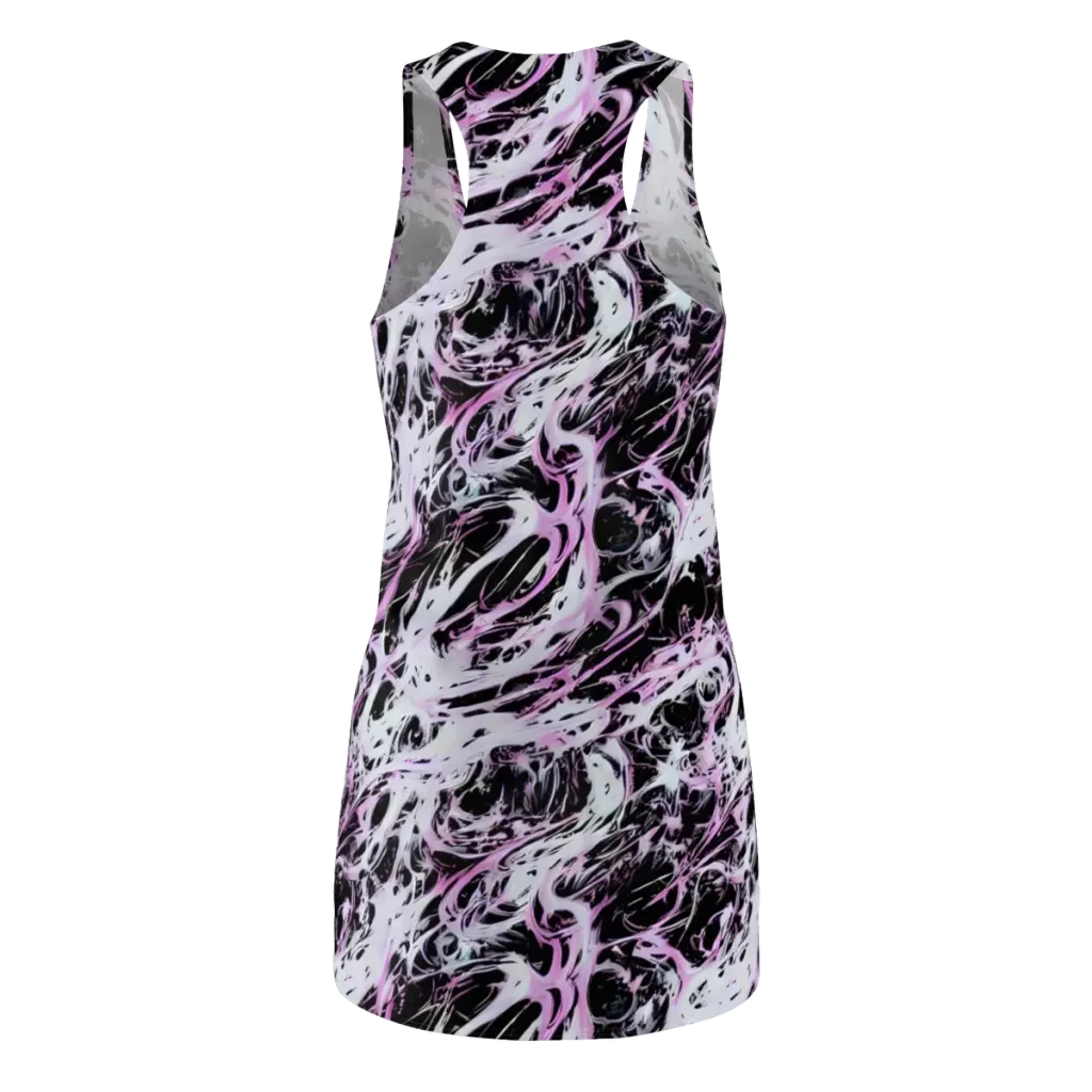 Electric Noir on Racerback Dress — Back