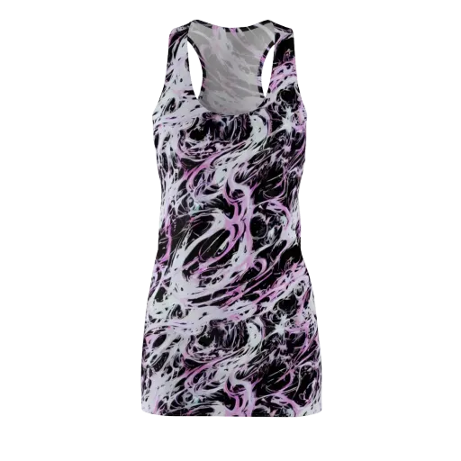 Electric Noir on a Racerback Dress