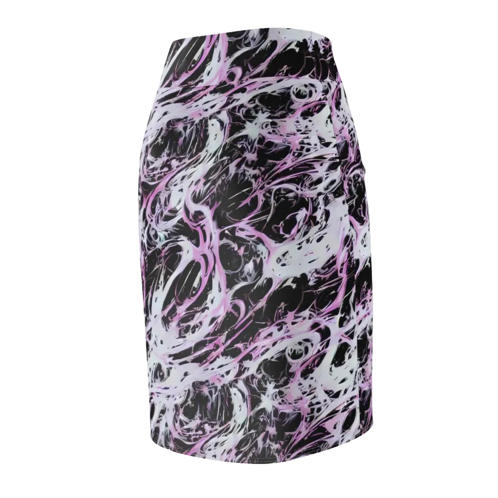 Electric Noir on Pencil Skirt — Back Side
