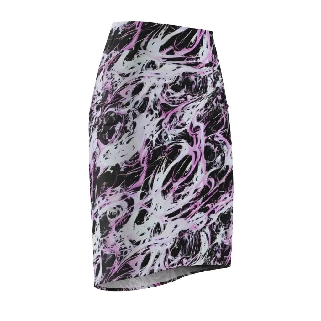 Electric Noir on Pencil Skirt — Front Side