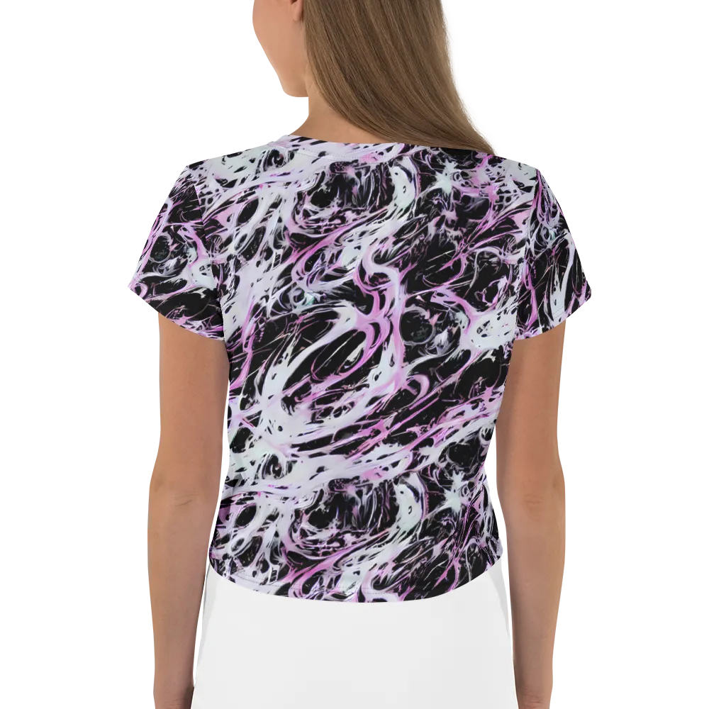 Electric Noir on Crop Tee — Back