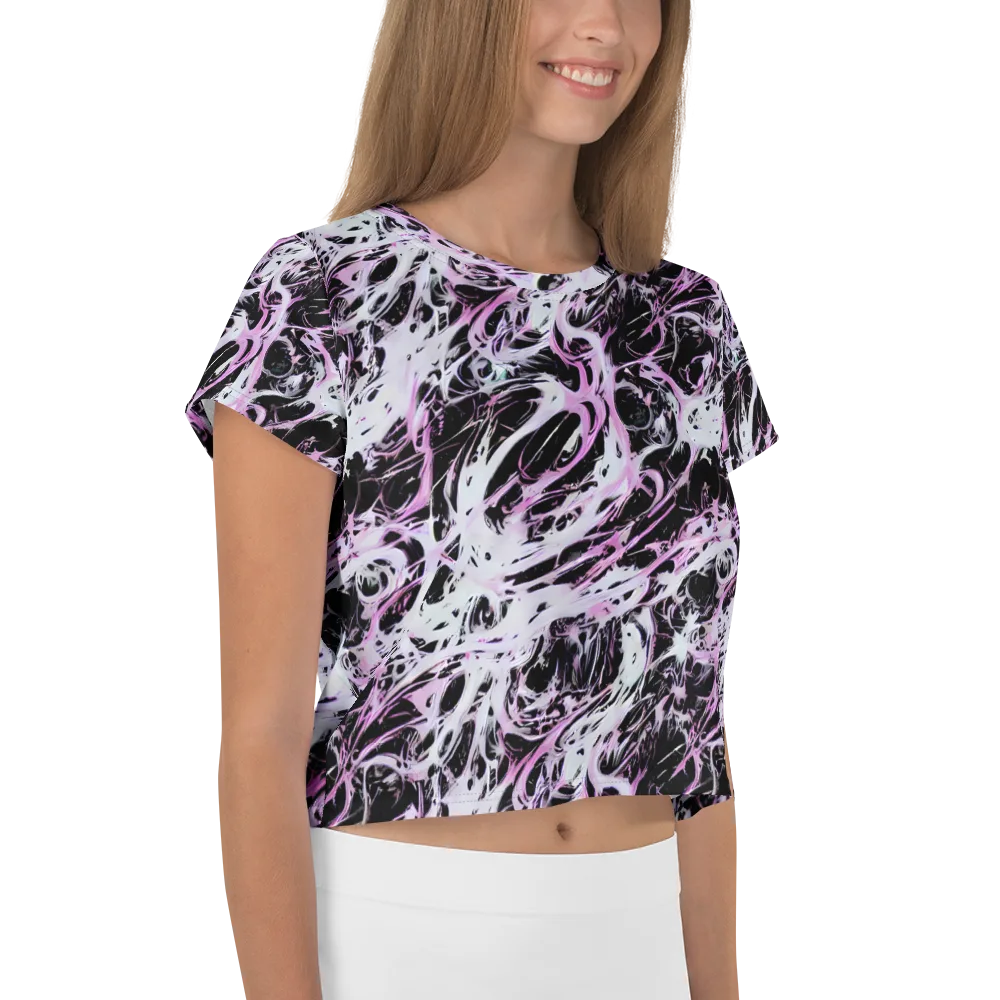 Electric Noir on Crop Tee — Right