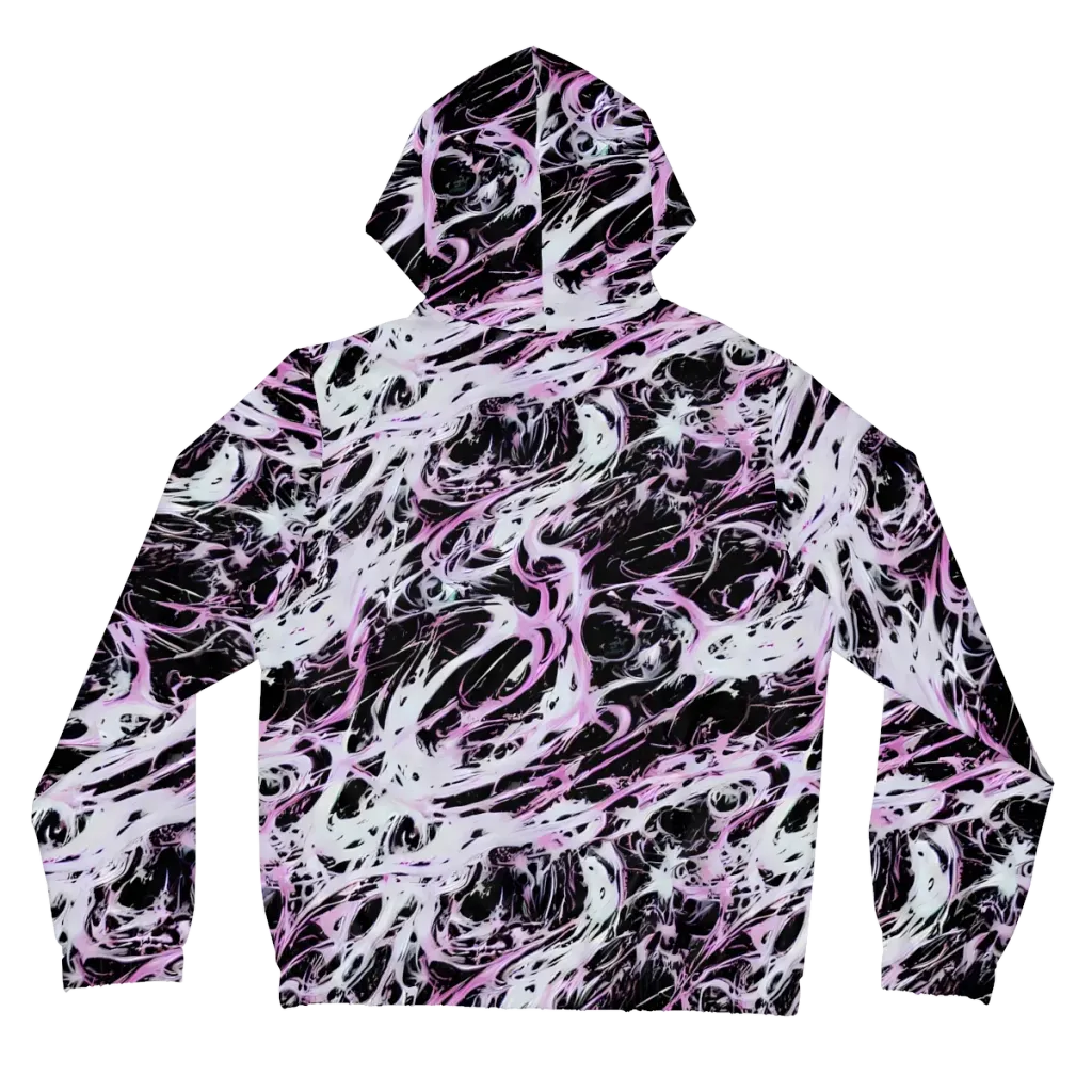 Electric Noir on Women's Full-Zip Hoodie — Back