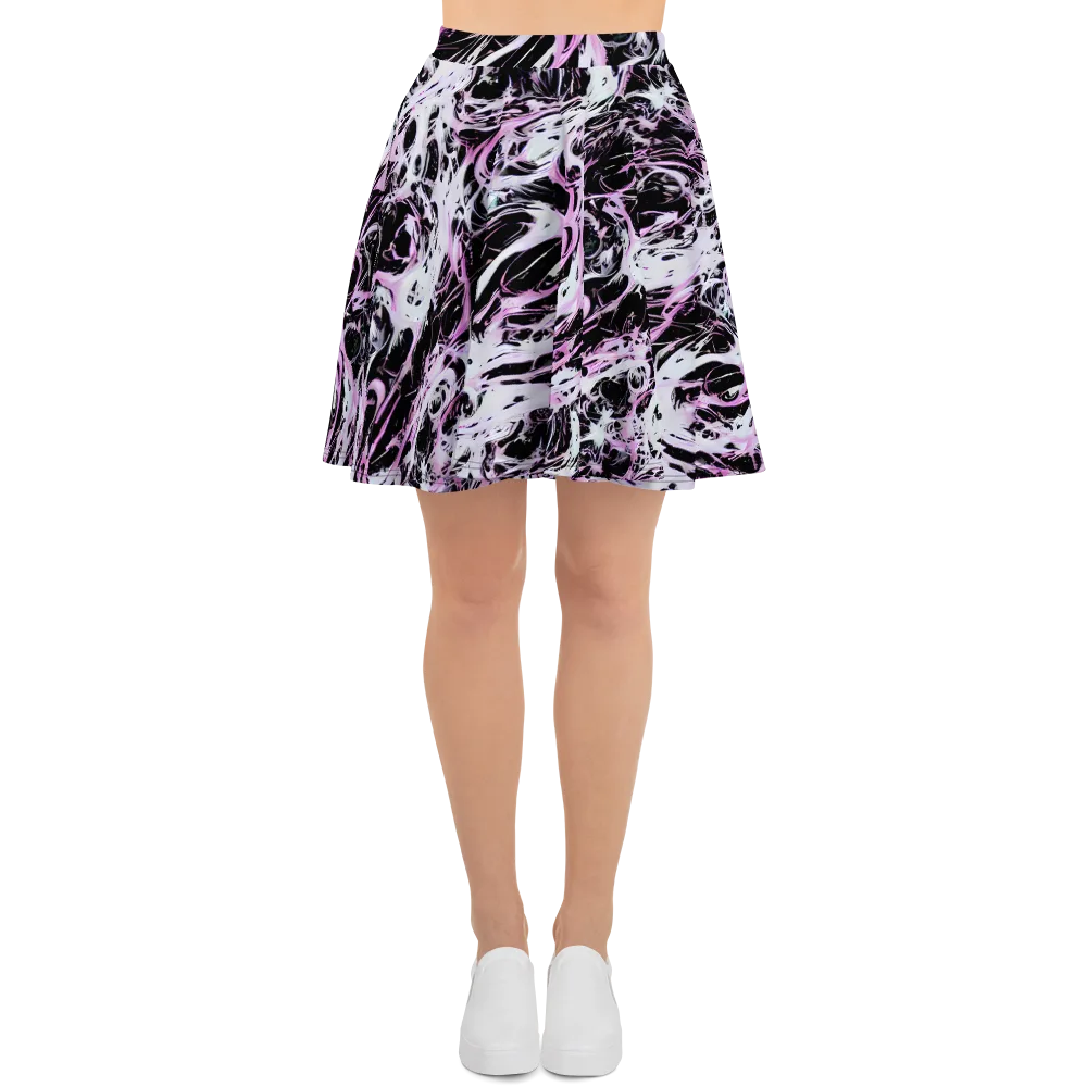 Electric Noir on Skater Skirt — Front