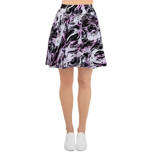 Electric Noir on a Skater Skirt