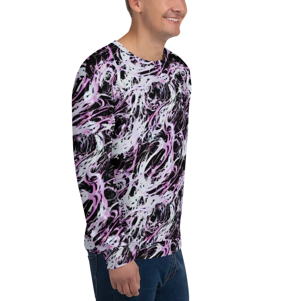 Electric Noir on Sweatshirt — Right Front