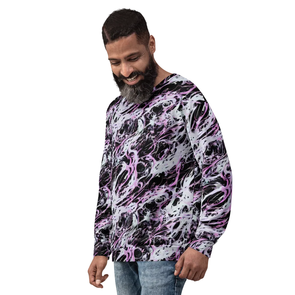 Electric Noir on Sweatshirt — Left Front
