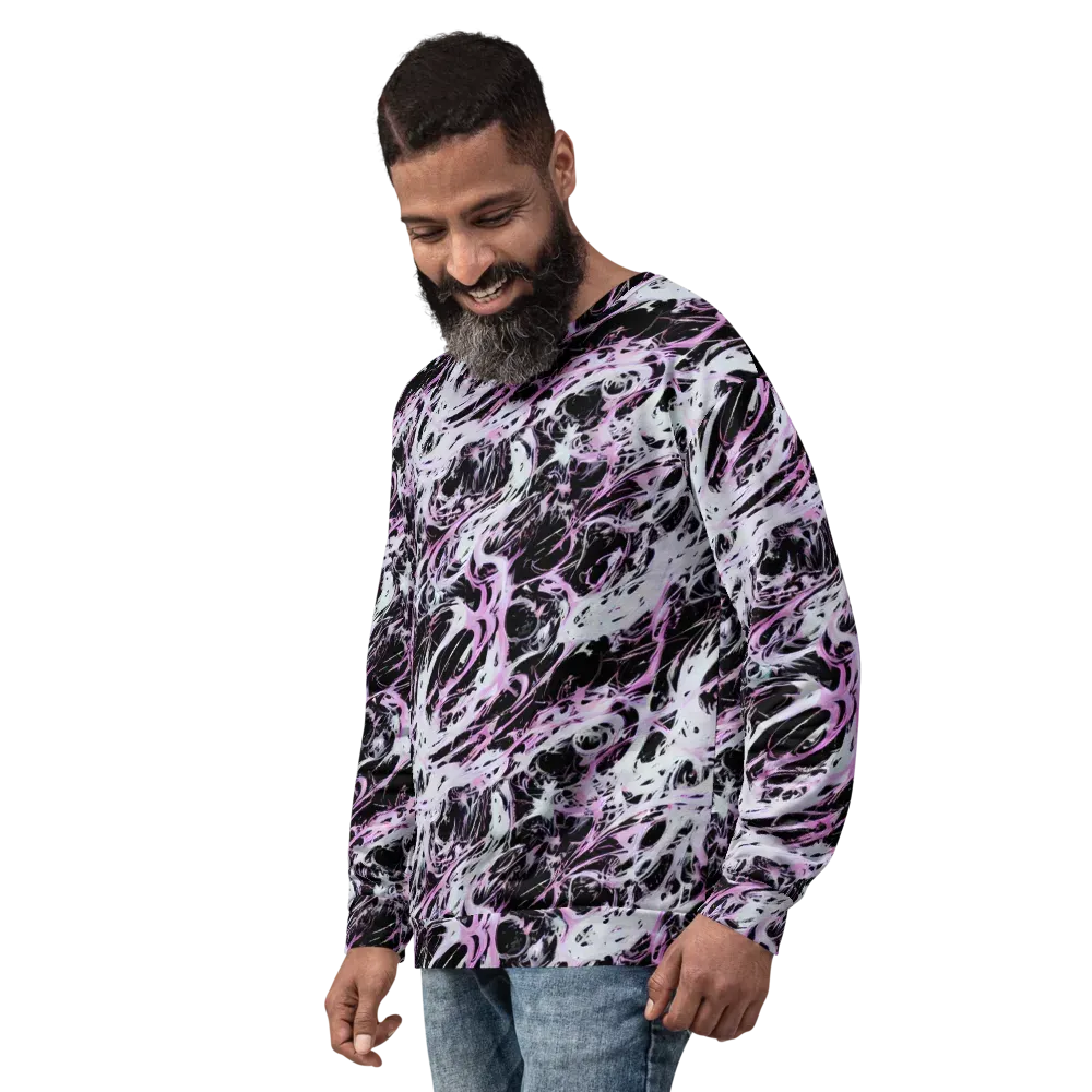 Electric Noir on Sweatshirt — Left Front