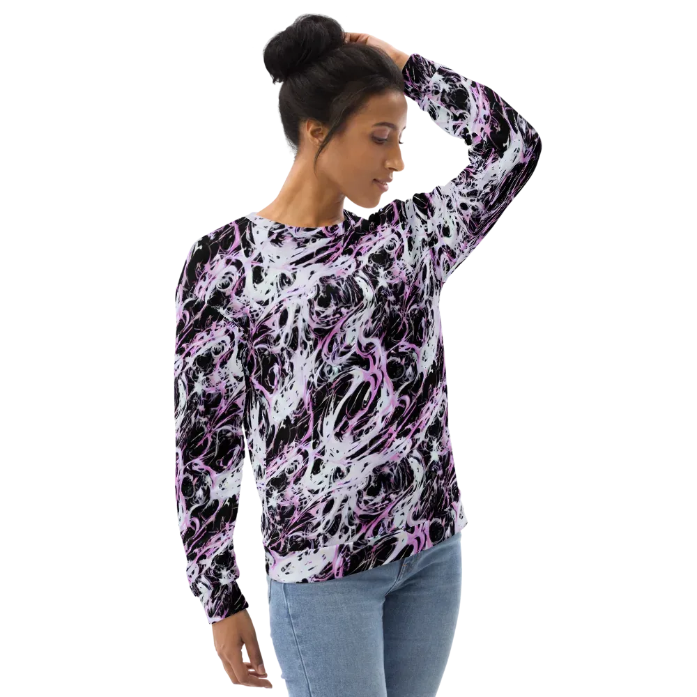 Electric Noir on Sweatshirt — Right Front