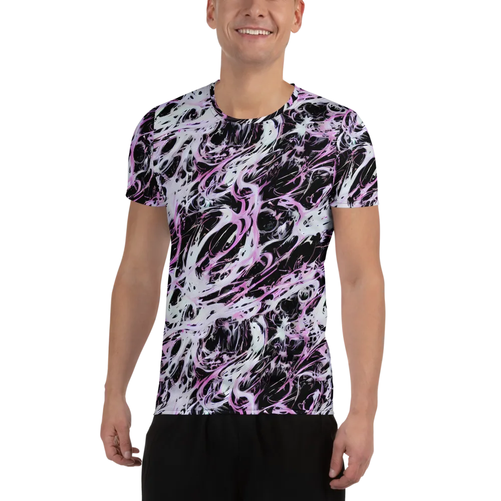 Electric Noir on Men's Athletic T-Shirt — Front