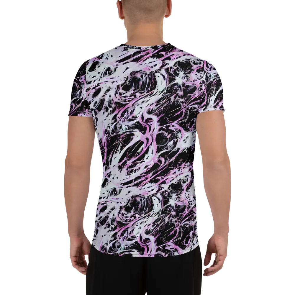 Electric Noir on Men's Athletic T-Shirt — Back