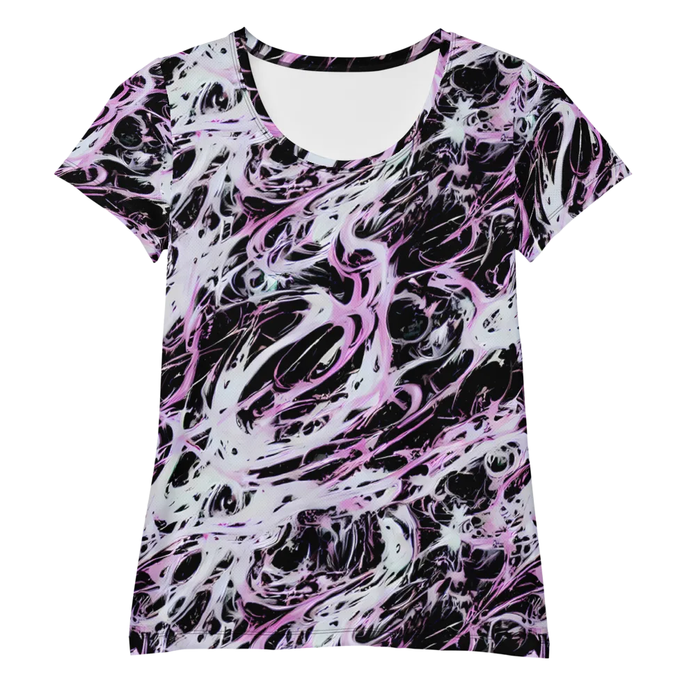Electric Noir on Women's Athletic T-Shirt — Front