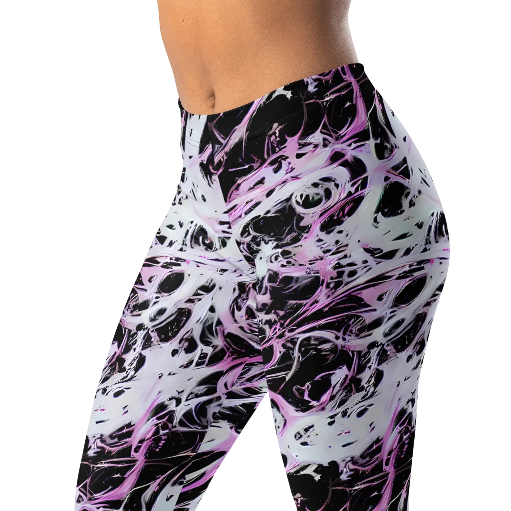 Electric Noir on Leggings — Left Front