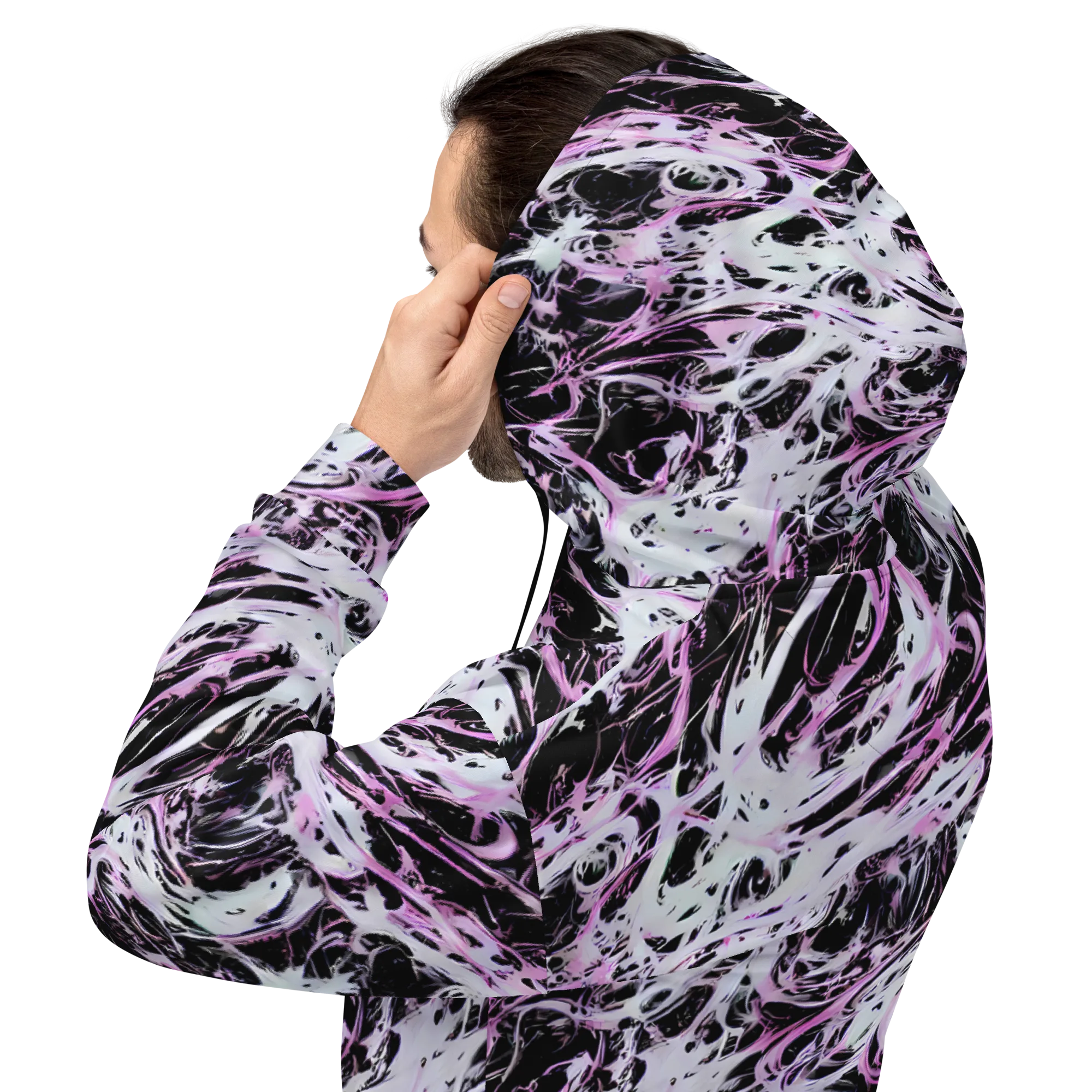 Electric Noir on Hoodie — Back