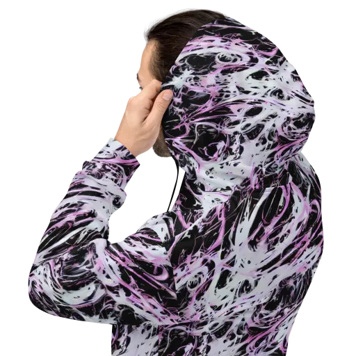 Electric Noir on a Hoodie