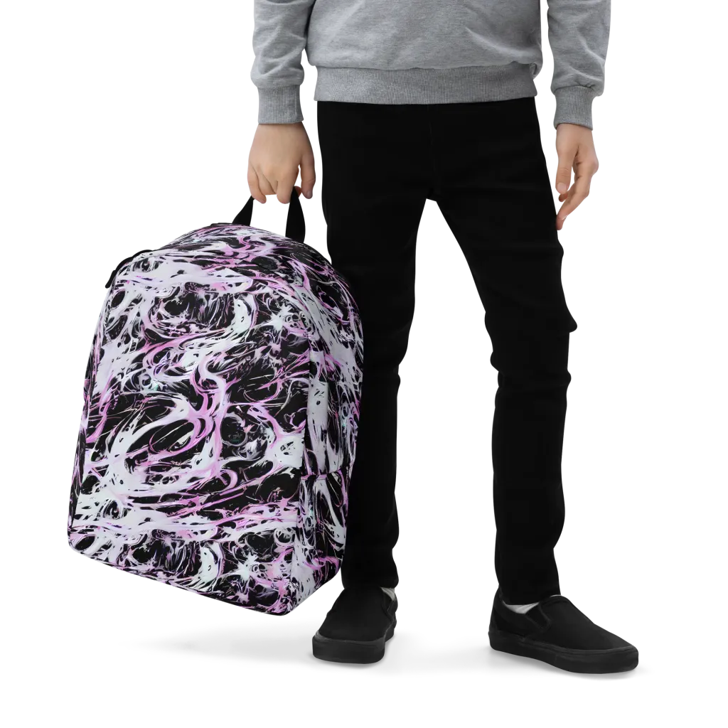 Electric Noir on Minimalist Backpack — Zoomed-in