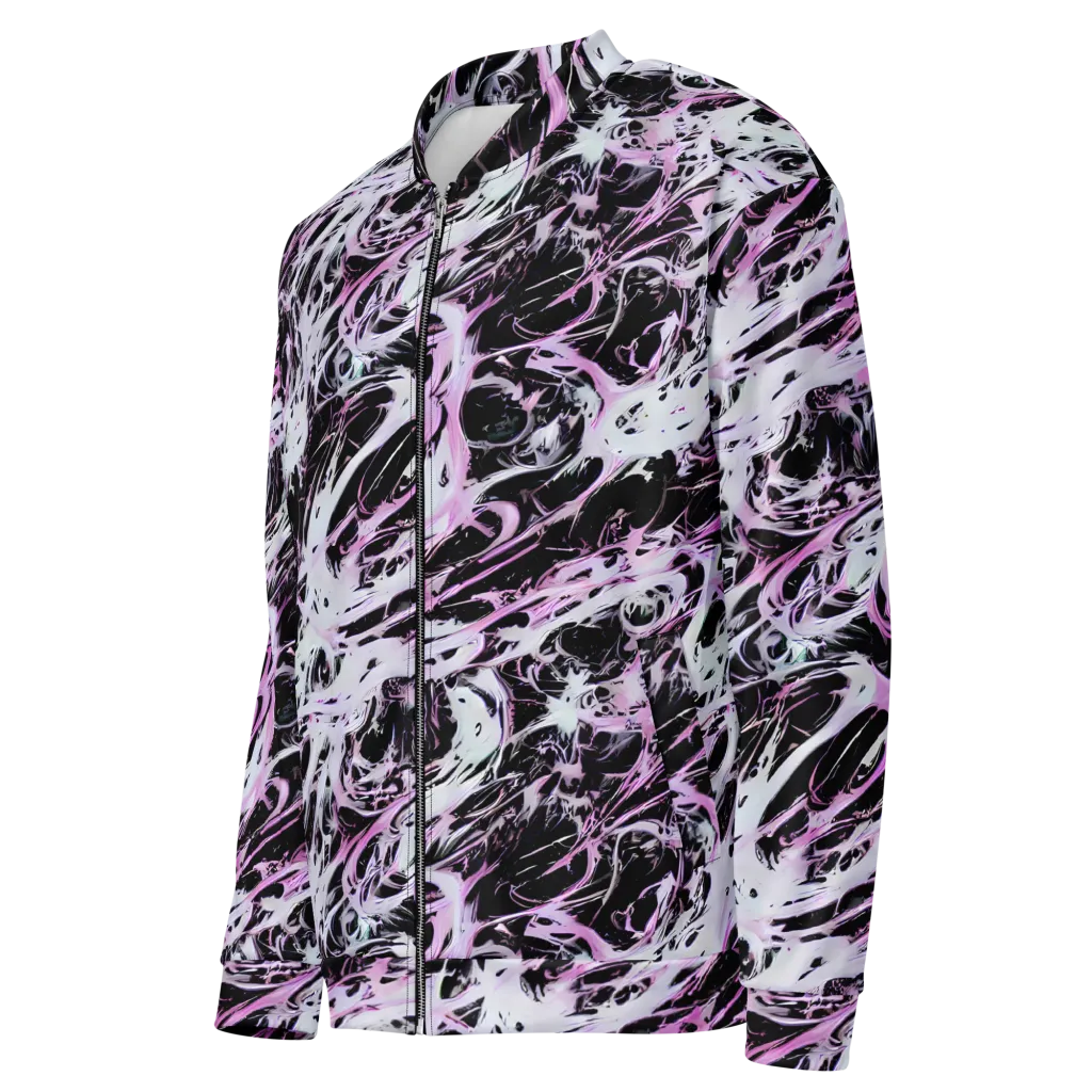 Electric Noir on Bomber Jacket — Left Front