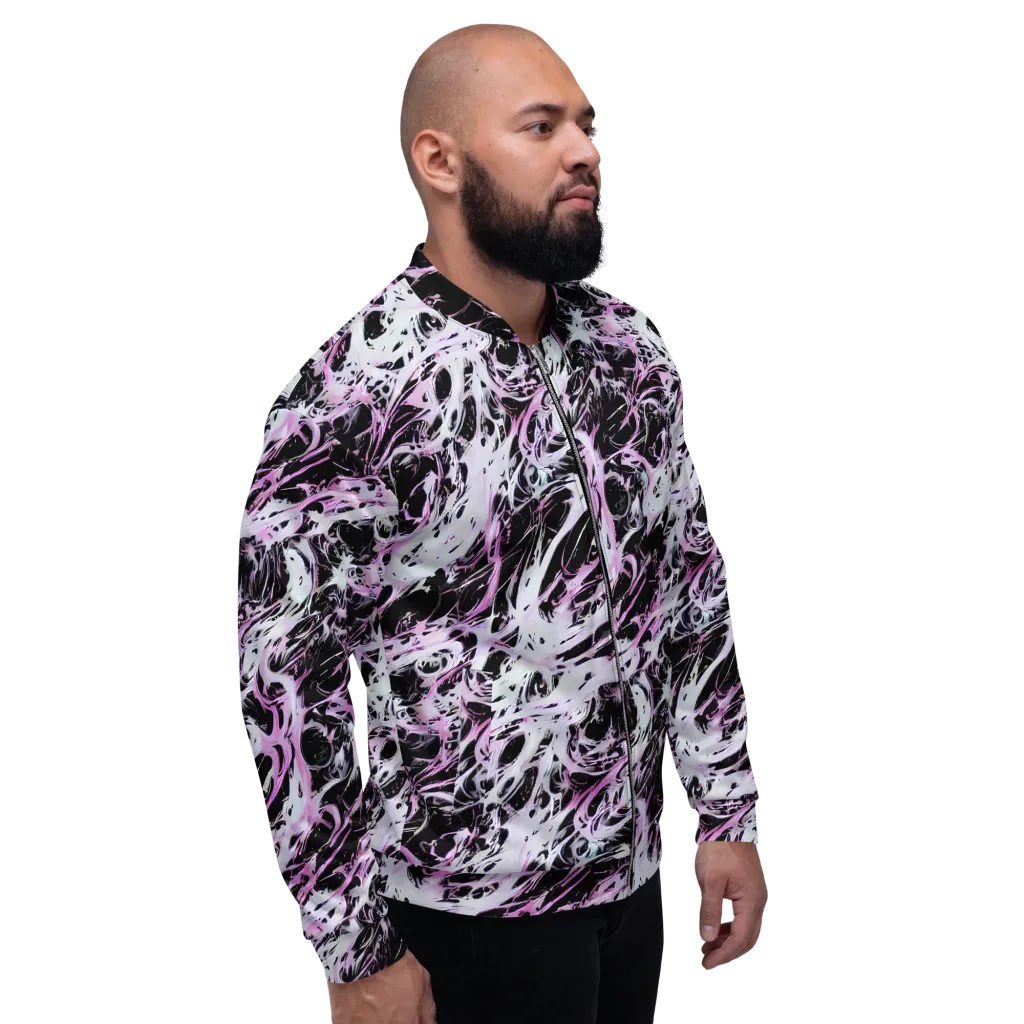 Electric Noir on Bomber Jacket — Right