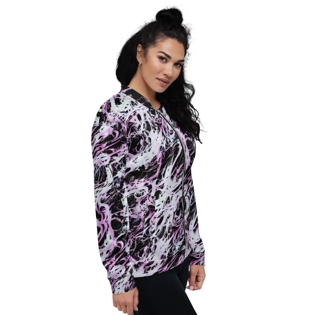 Electric Noir on Bomber Jacket — Right
