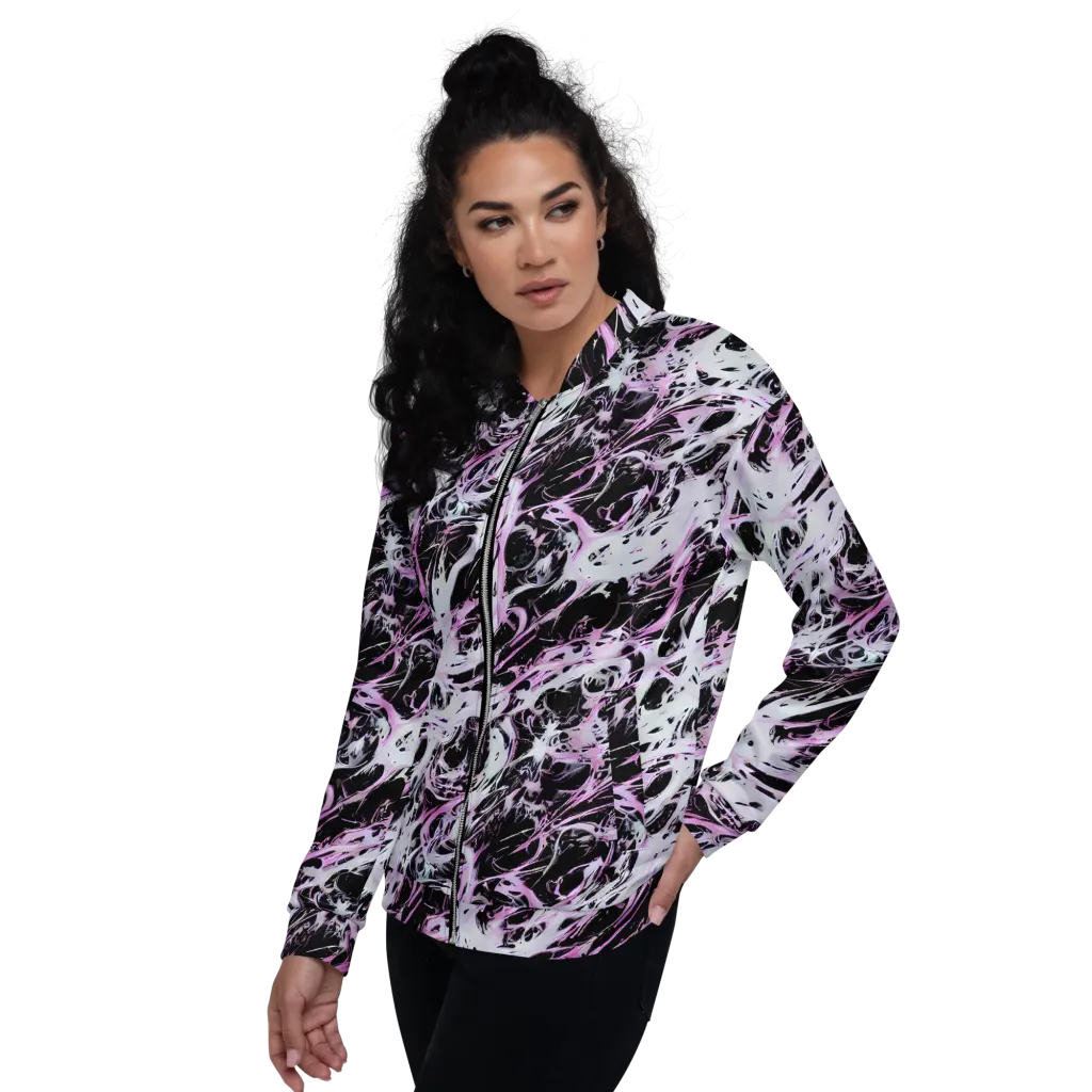 Electric Noir on Bomber Jacket — Left