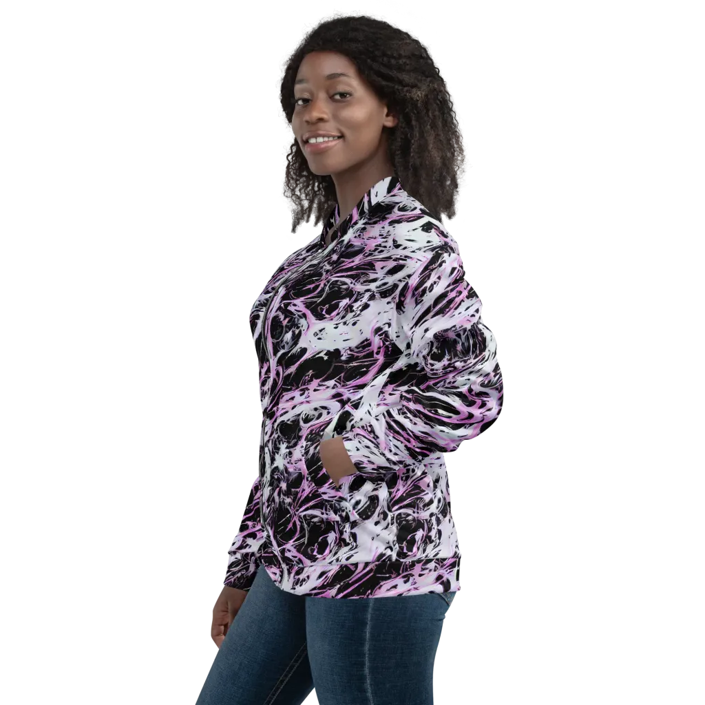 Electric Noir on Bomber Jacket — Left