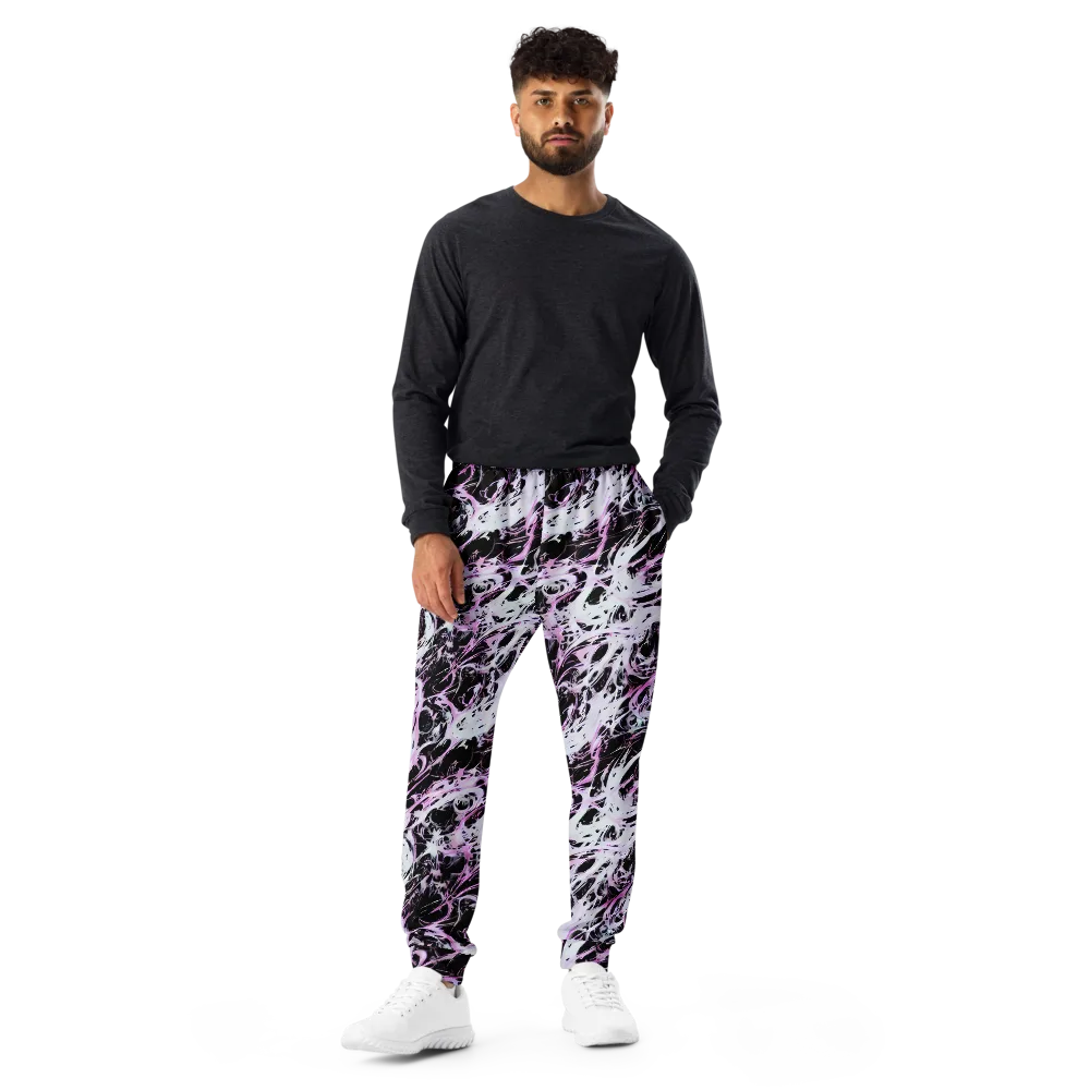 Electric Noir on Men's Joggers — Front