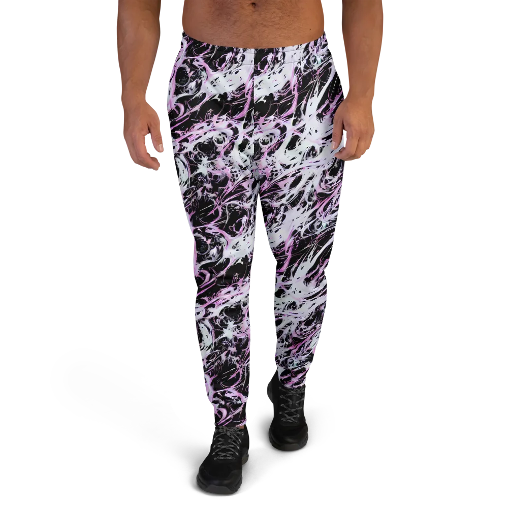 Electric Noir on Men's Joggers — Front