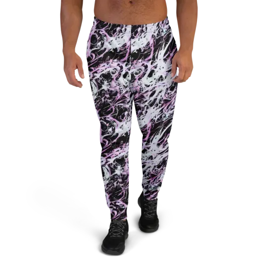 Electric Noir on a Men's Joggers