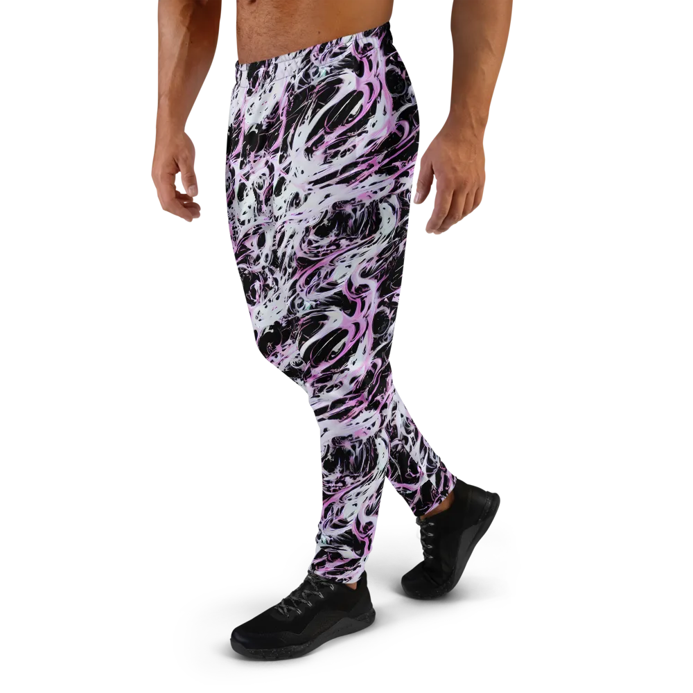 Electric Noir on Men's Joggers — Left