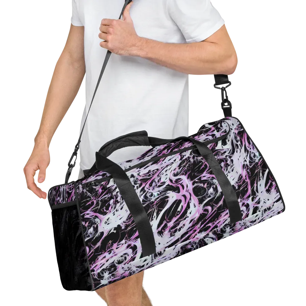 Electric Noir on Duffle Bag — Right Front
