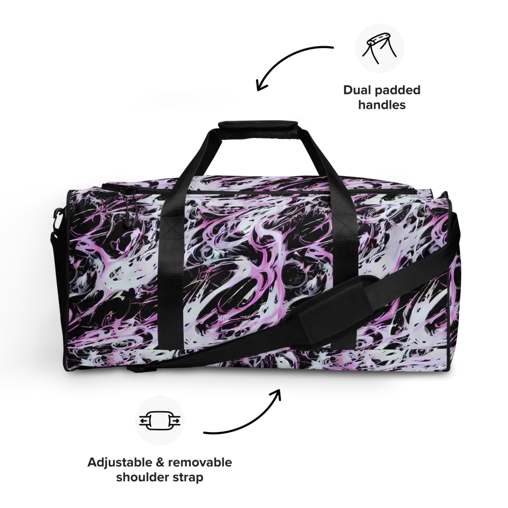 Electric Noir on Duffle Bag — Front