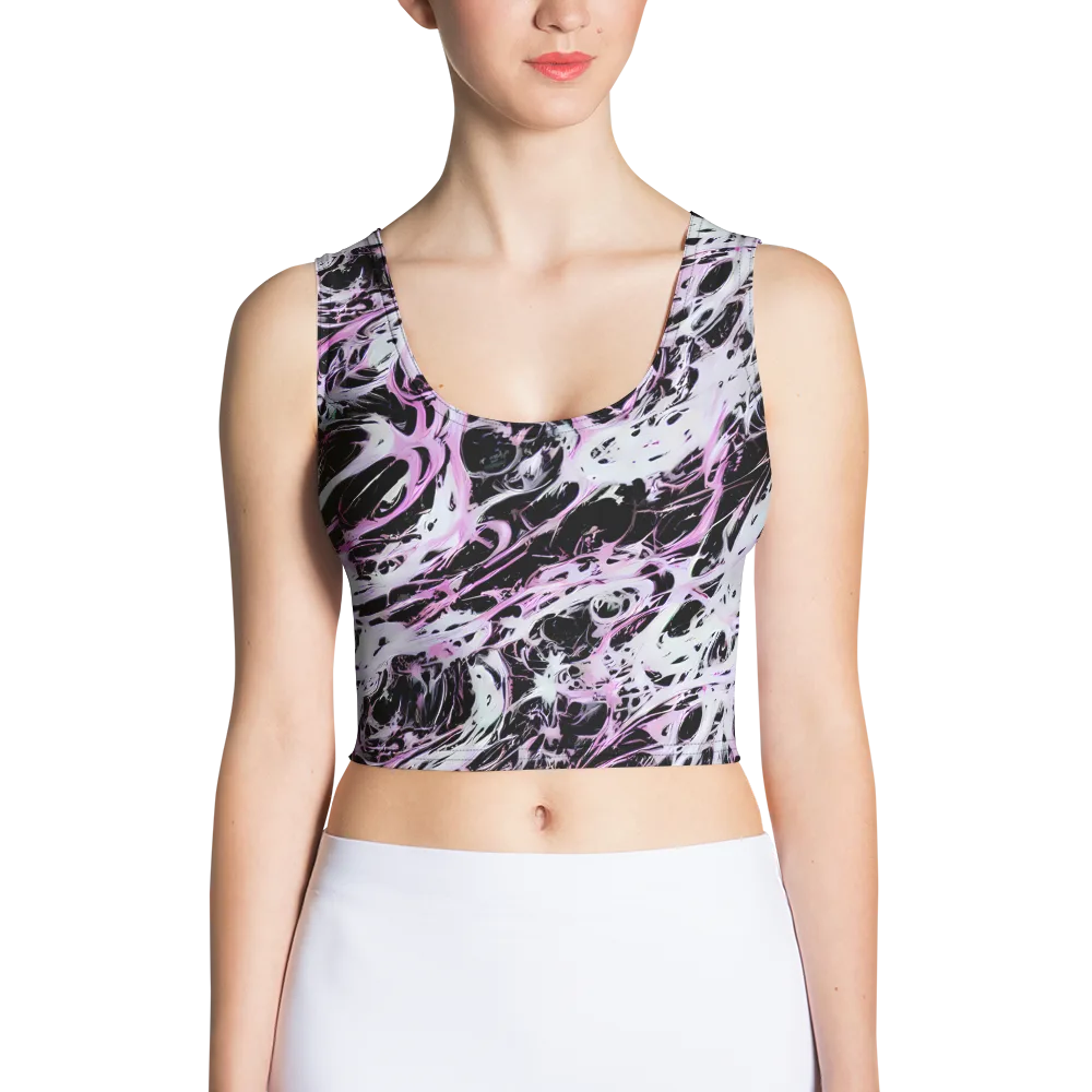 Electric Noir on Crop Top — Front