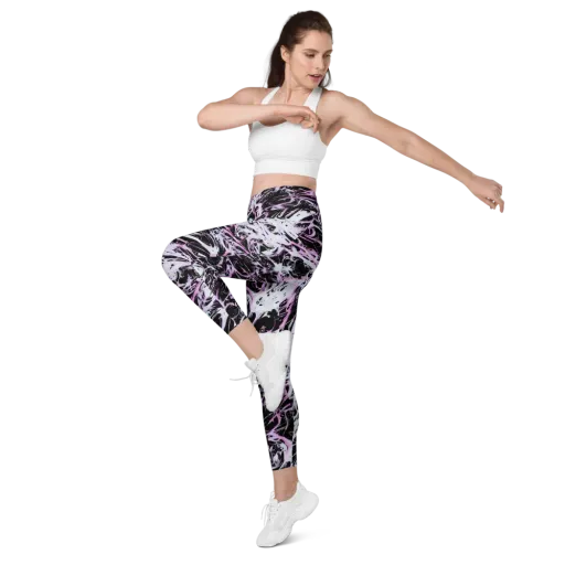 Electric Noir on a Leggings with Pockets