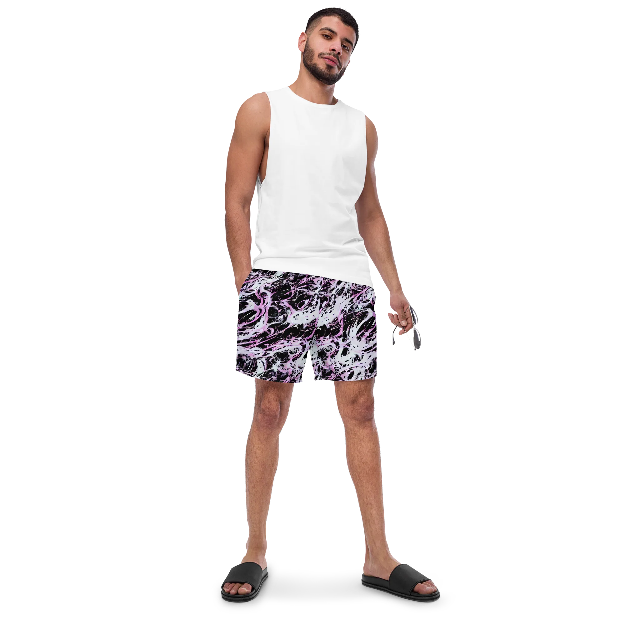 Electric Noir on Swim Trunks — Front