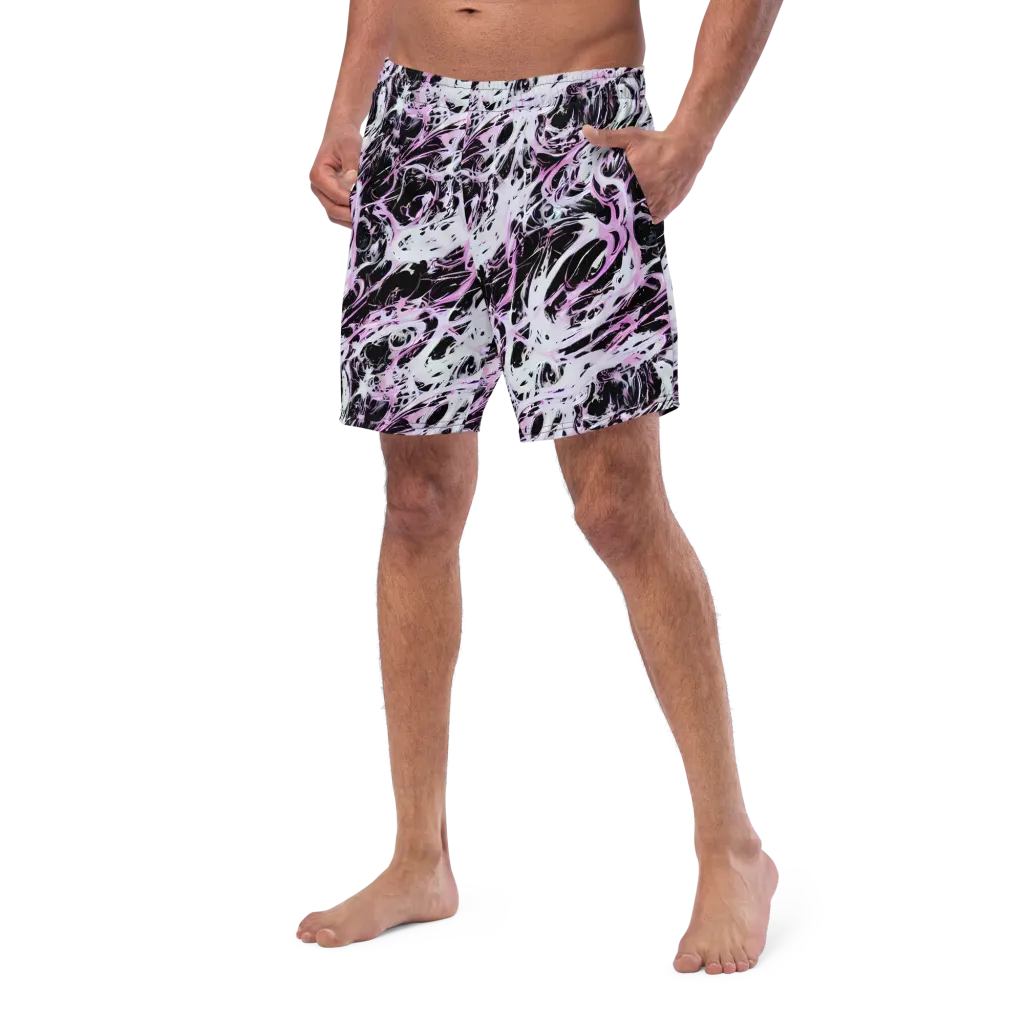 Electric Noir on Swim Trunks — Left Front