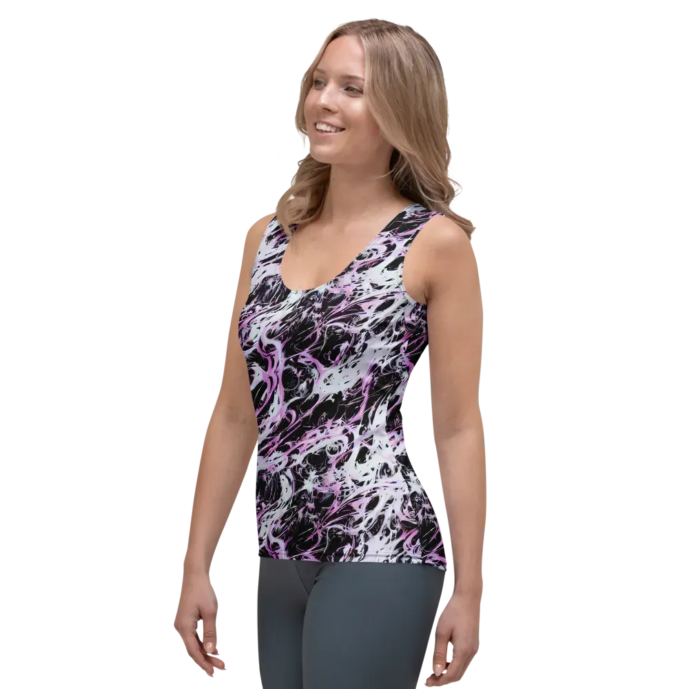 Electric Noir on Women's Tank Top — Left Front